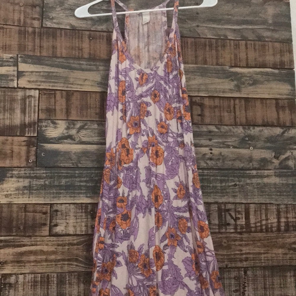 H&M Dress Light Pink Floral Lightweight